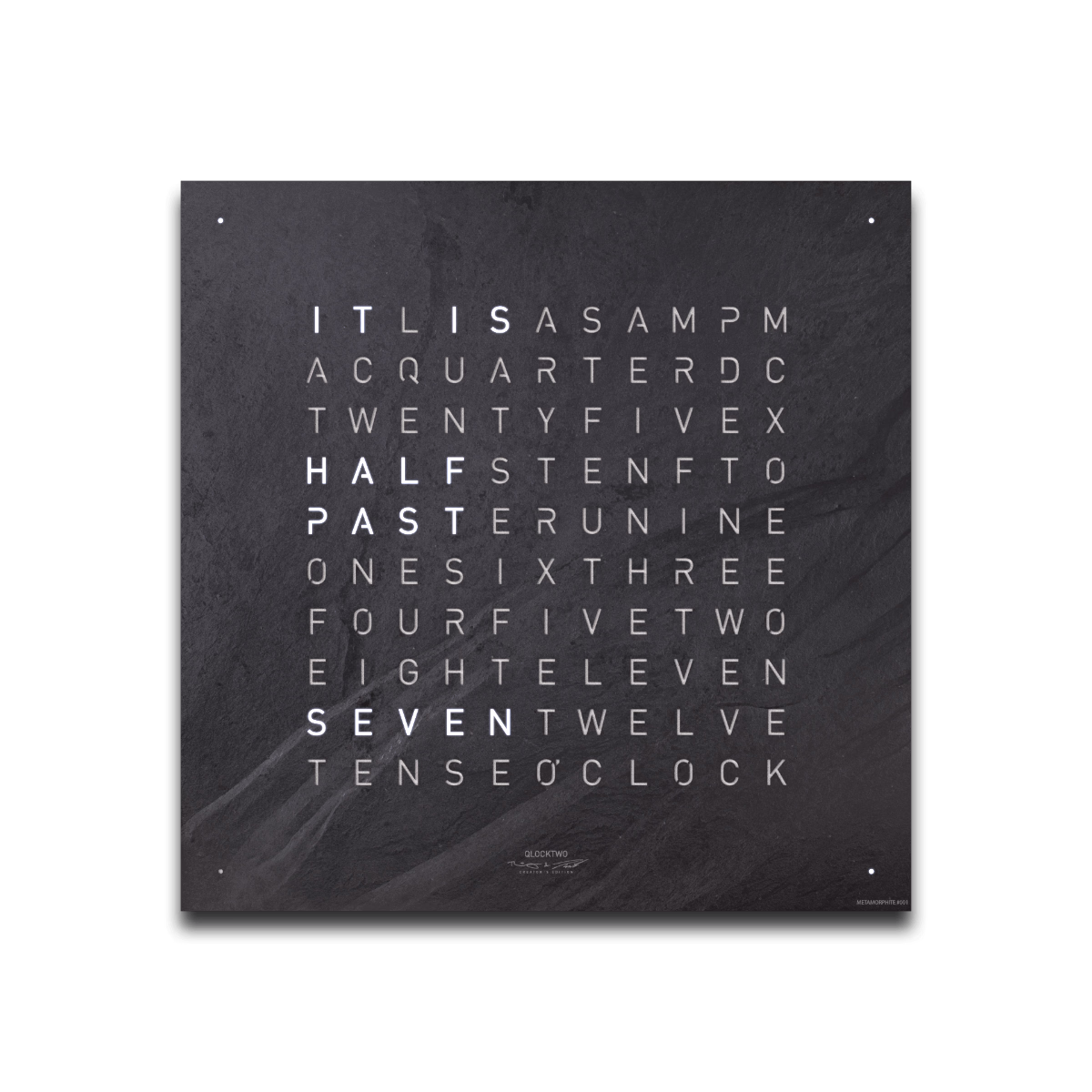 QLOCKTWO EARTH 45 CREATOR'S EDITION METAMORPHITE