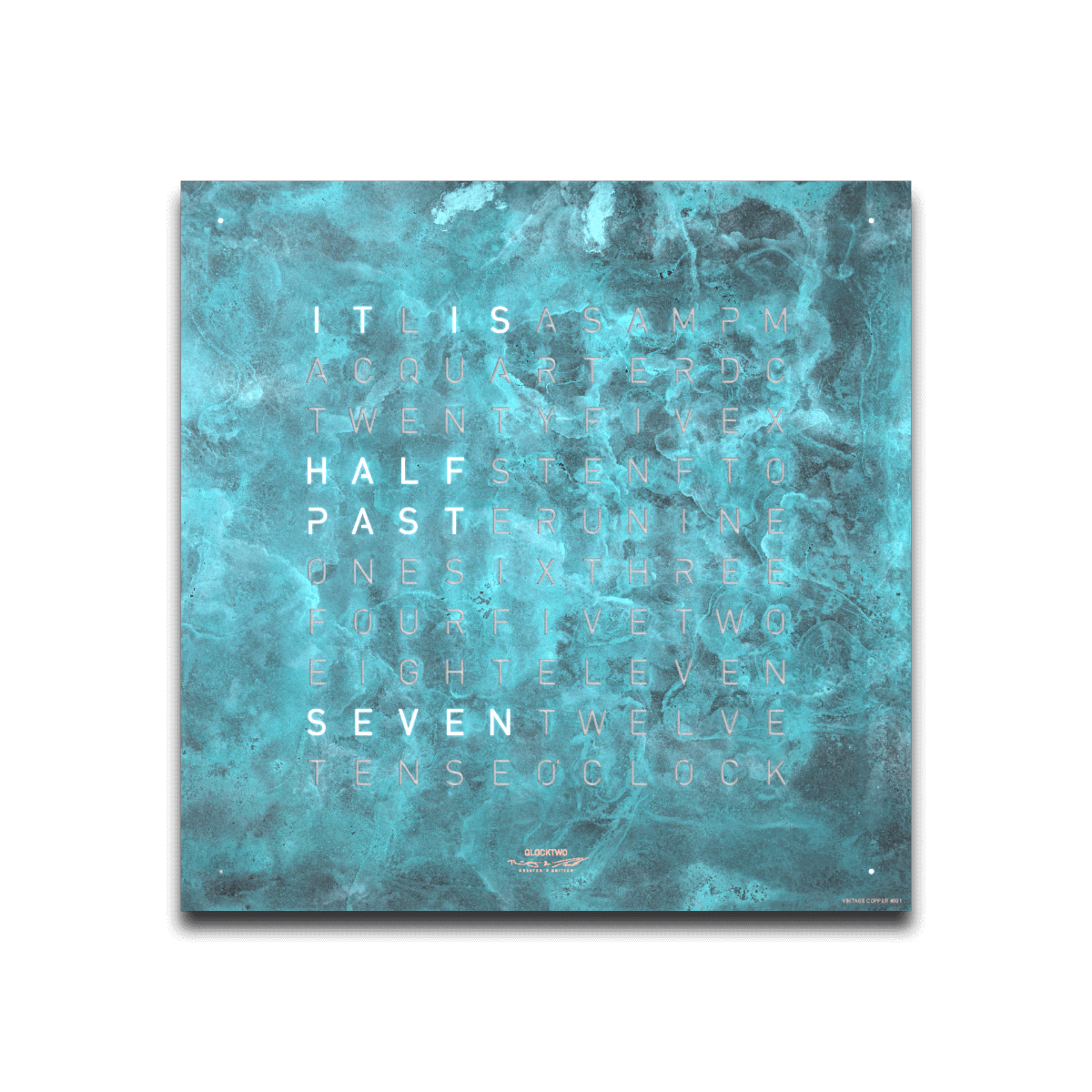QLOCKTWO EARTH 45 CREATOR'S EDITION VINTAGE COPPER