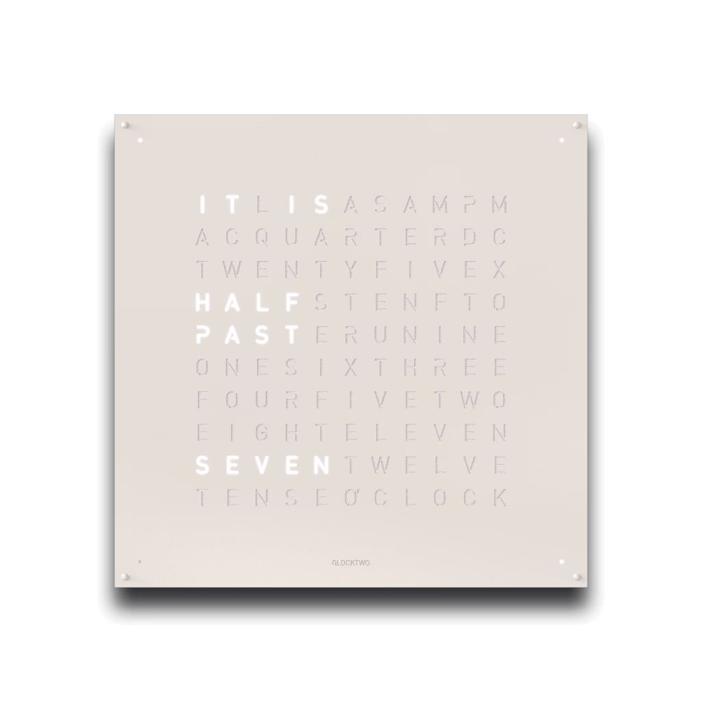 QLOCKTWO EARTH 90 WHITE PEPPER